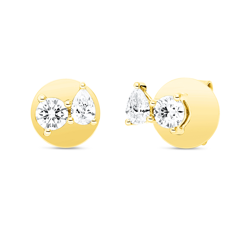 Modern Woman Ohrstecker Gelbgold 18kt Ref-2X398