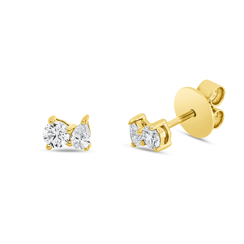 Modern Woman Ohrstecker Gelbgold 18kt Ref-2X399