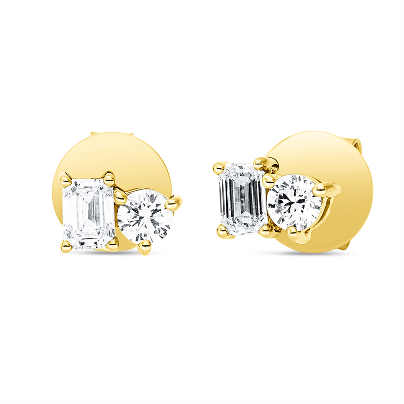 Modern Woman Ohrstecker Gelbgold 18kt Ref-2X407