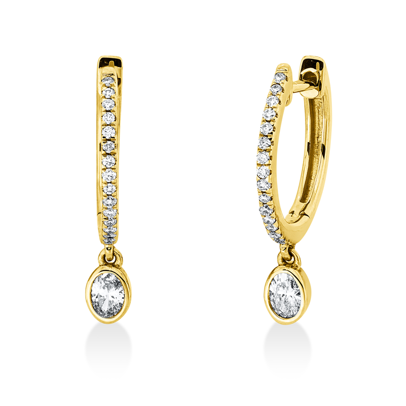 Modern Woman Ohrschmuck Weißgold 18kt 0,35ct
