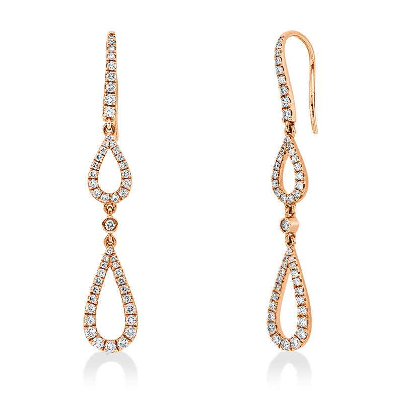 Modern Woman Ohrschmuck Rotgold 14kt 0,79ct
