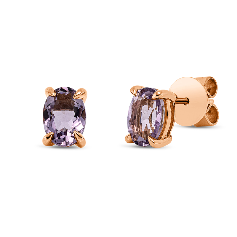 Farbstein Fashion Ohrstecker Rotgold 18kt Ref-2X544