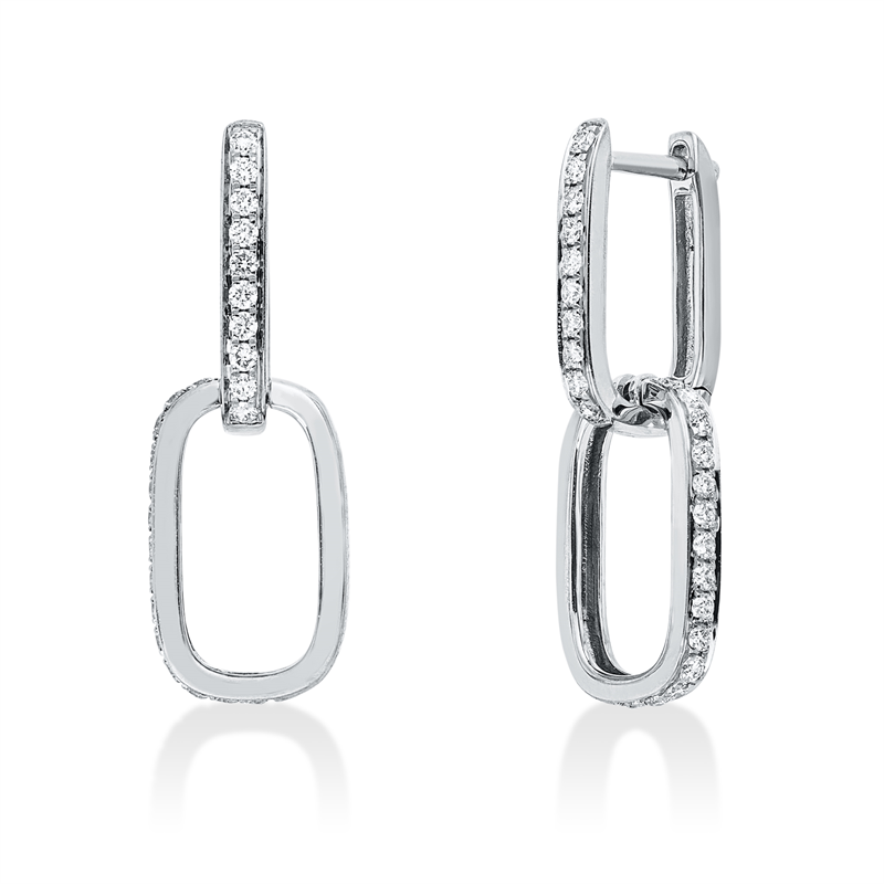 Modern Woman Ohrschmuck Weißgold 18kt 0,35ct