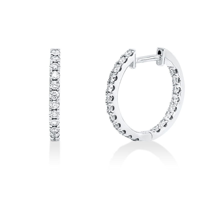 Modern Woman Creolen Weißgold 18kt Ref-2X555