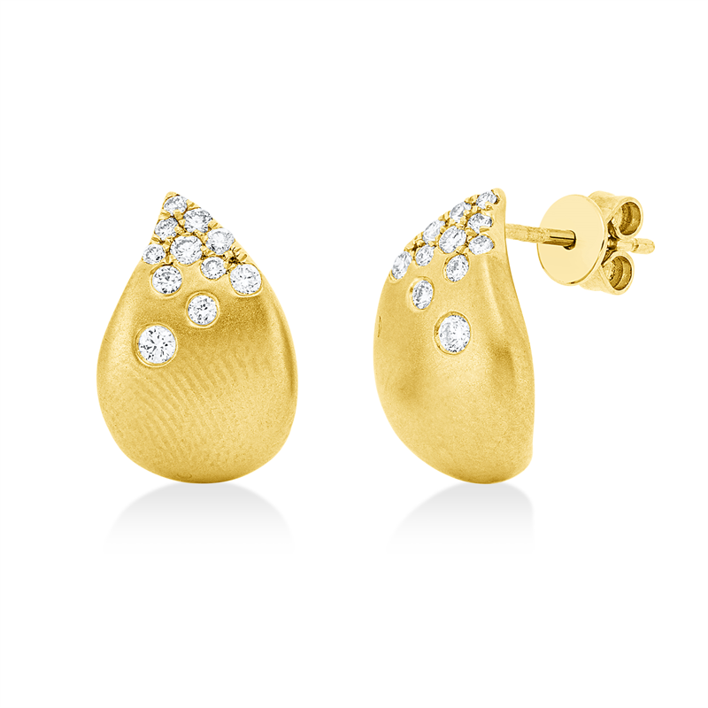 Modern Woman Ohrstecker Gelbgold 18kt 0,27ct