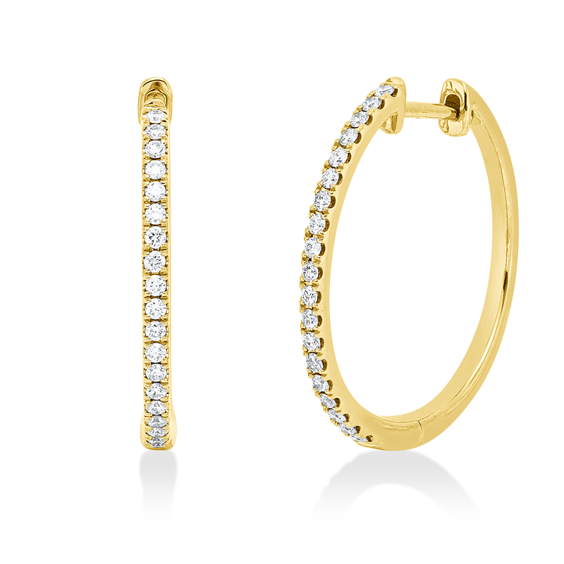 Modern Woman Creolen Gelbgold 18kt 0,23ct