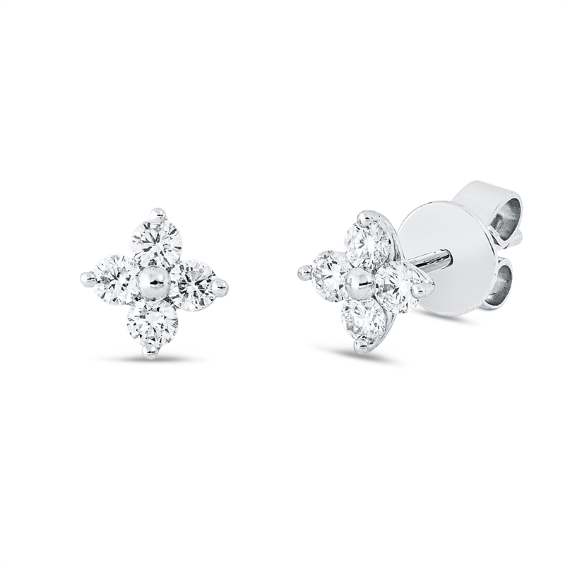Illusion Classic Ohrstecker Weißgold 18kt 0,3ct