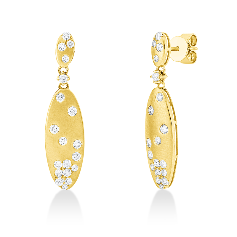 Modern Woman Ohrschmuck Gelbgold 18kt 1,03ct