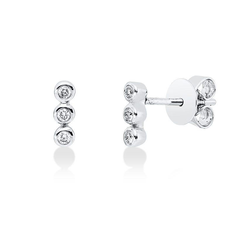 Modern Woman Ohrstecker Weißgold 18kt 0,74ct
