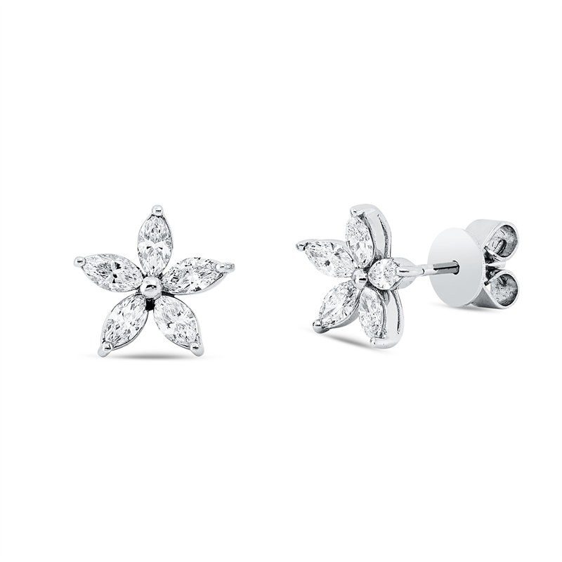 Modern Woman Ohrstecker Weißgold 18kt 0,79ct