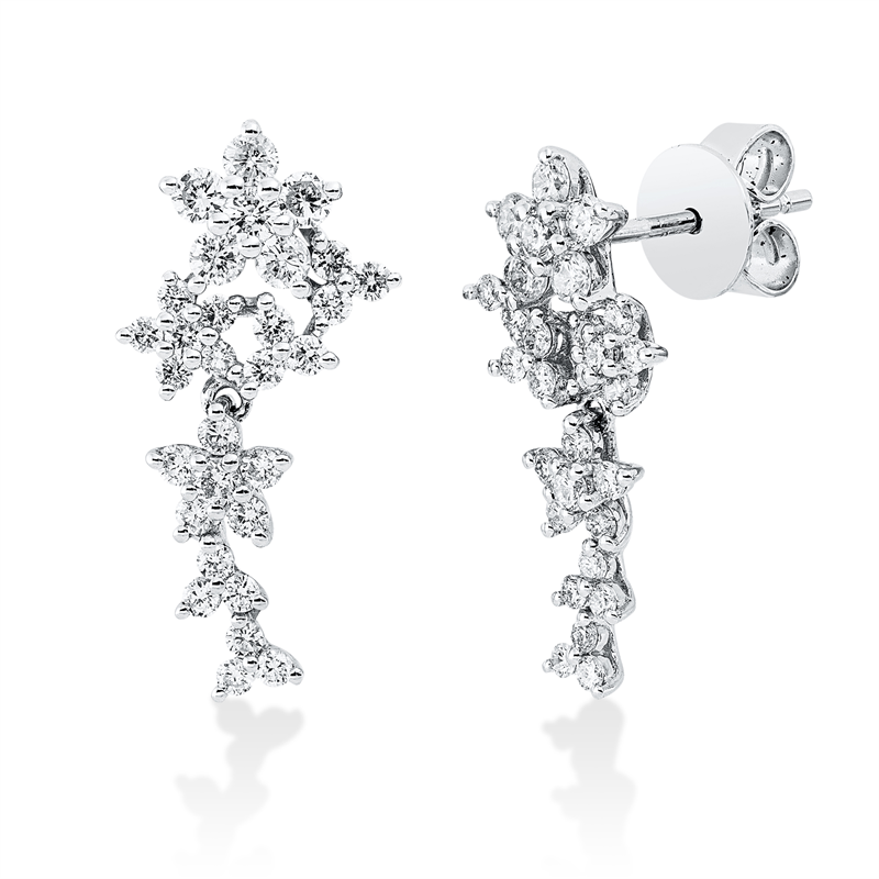 Modern Woman Ohrstecker Weißgold 18kt 0,75ct