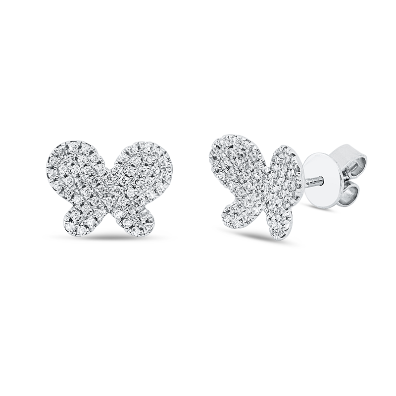 Tier Ohrstecker Weißgold 18kt 0,28ct