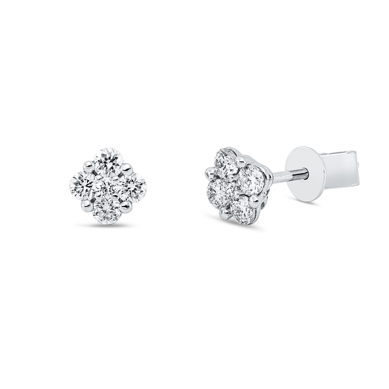 Illusion Classic Ohrstecker Weißgold 18kt 0,38ct