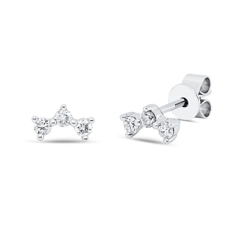 Modern Woman Ohrstecker Weißgold 18kt 0,17ct