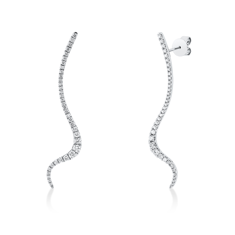 Modern Woman Ohrschmuck Weißgold 18kt 0,6ct