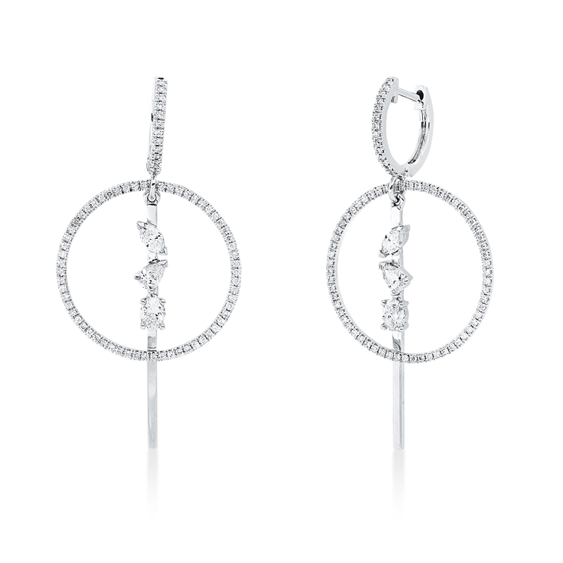 Modern Woman Ohrschmuck Weißgold 14kt Ref-2X741