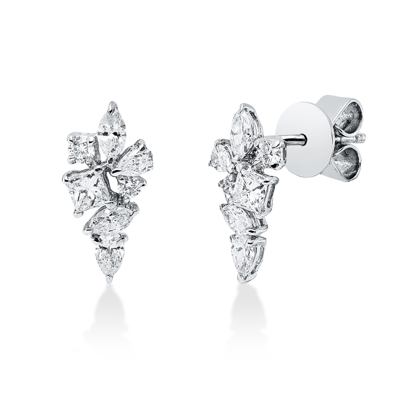 Modern Woman Ohrstecker Weißgold 18kt 0,71ct