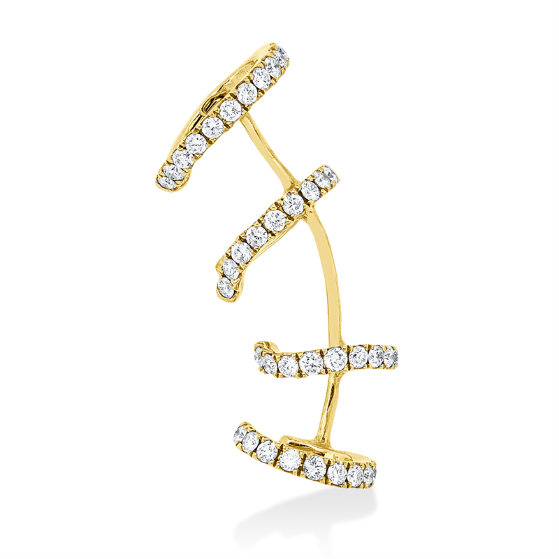Modern Woman Creolen Gelbgold 14kt 0,84ct