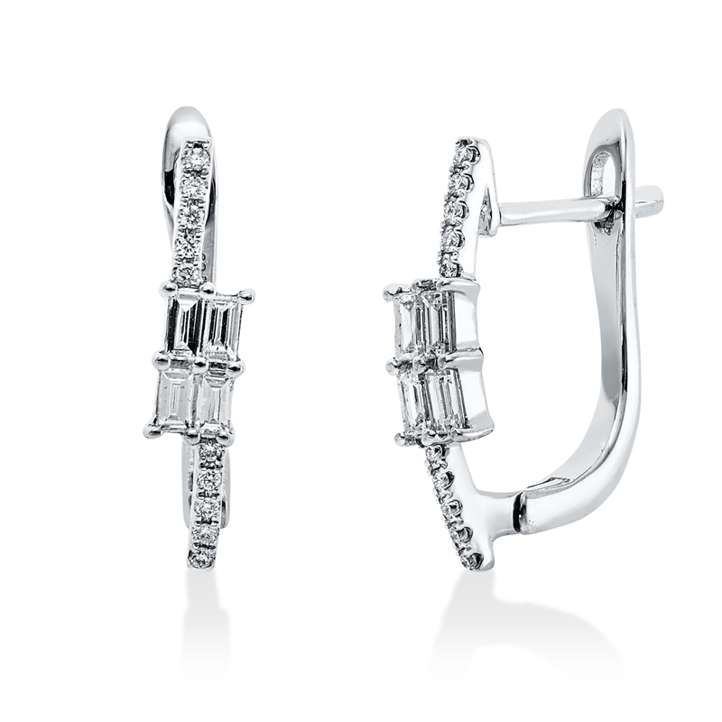 Modern Woman Creolen Weißgold 18kt 0,25ct