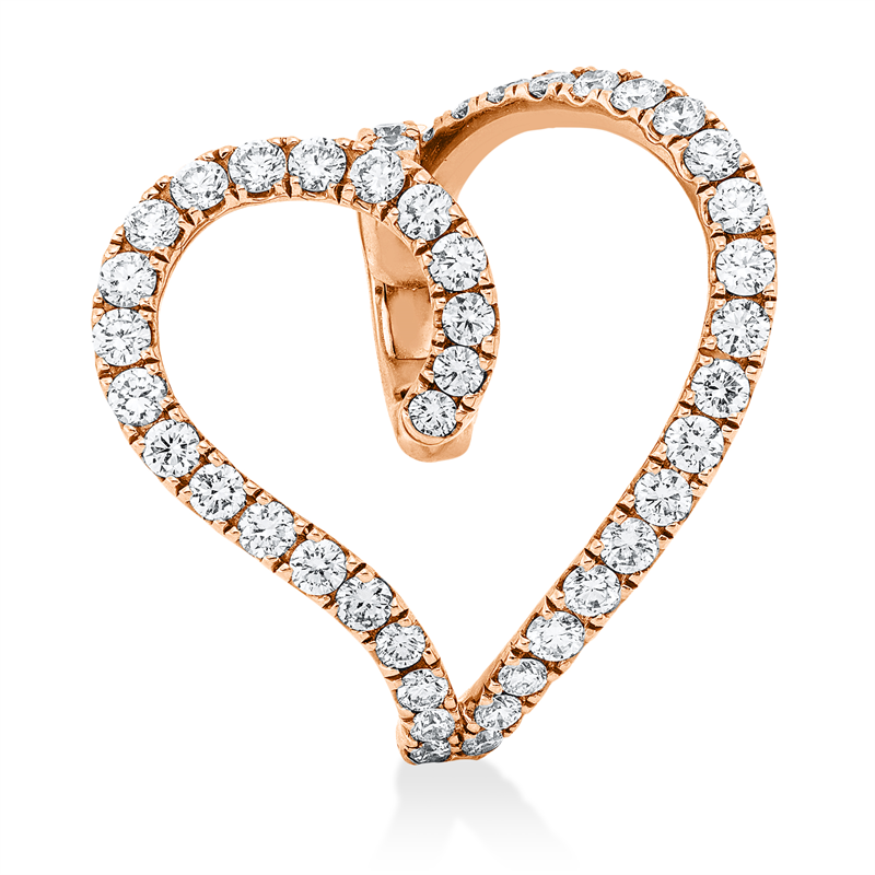 Modern Woman Creolen Rotgold 18kt 1,29ct