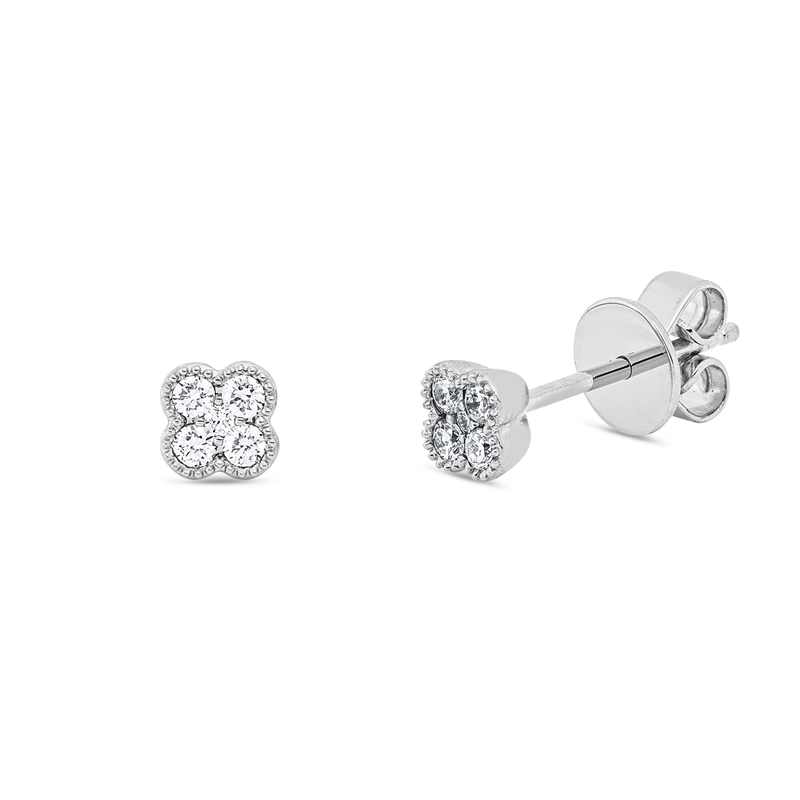 Modern Woman Ohrstecker Weißgold 18kt 0,15ct