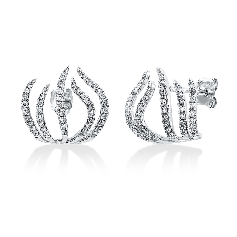 Modern Woman Ohrstecker Weißgold 18kt 0,35ct