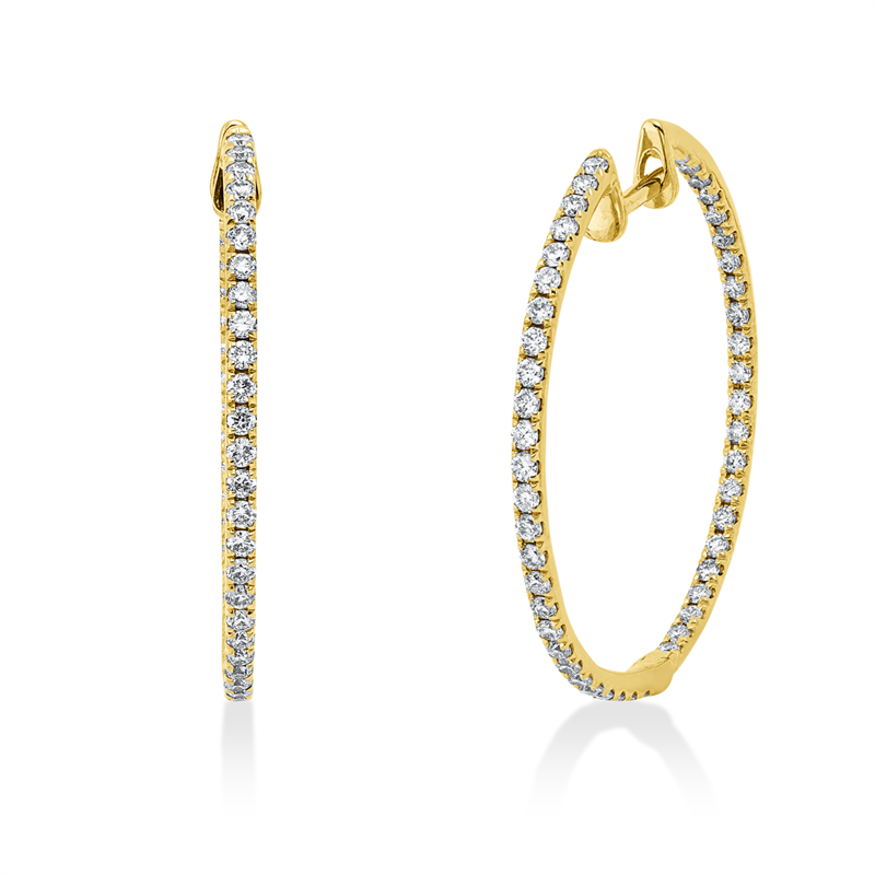 Modern Woman Creolen Weißgold 18kt 0,49ct