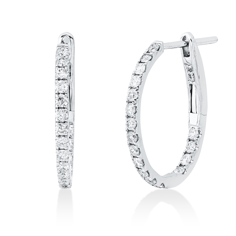 Modern Woman Creolen Weißgold 18kt 0,54ct