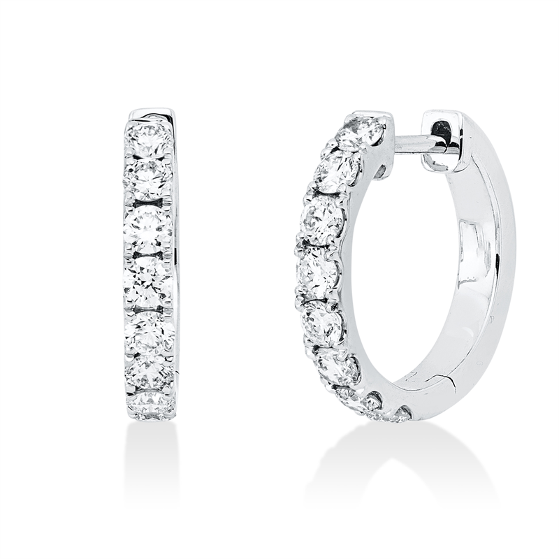 Modern Woman Creolen Weißgold 18kt 0,6ct