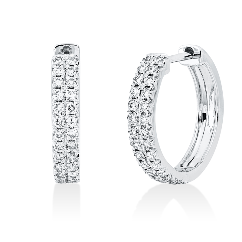 Modern Woman Creolen Weißgold 18kt 0,36ct