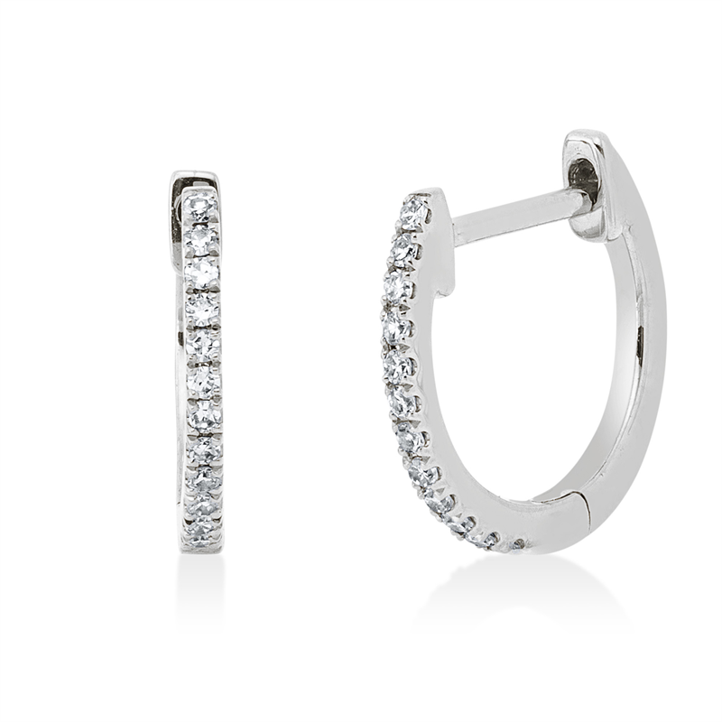 Modern Woman Creolen Gelbgold 18kt 0,07ct