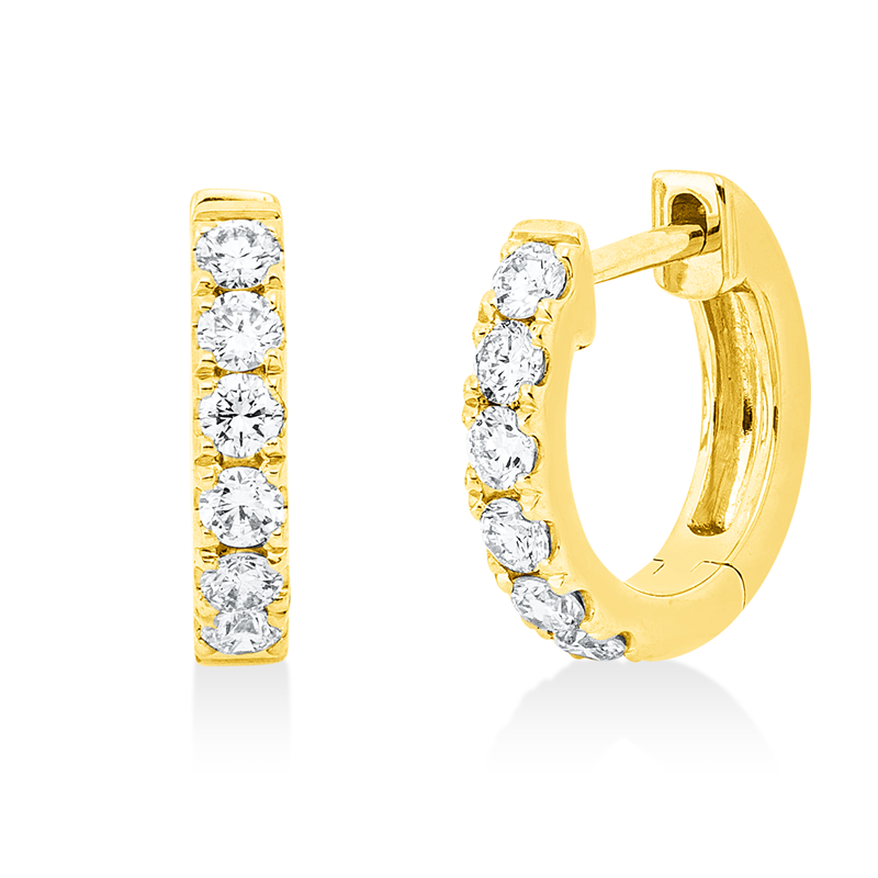 Modern Woman Creolen Gelbgold 18kt 0,3ct