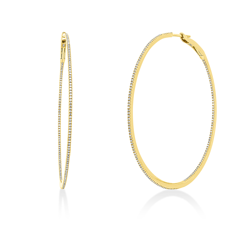 Modern Woman Creolen Gelbgold 18kt 0,49ct