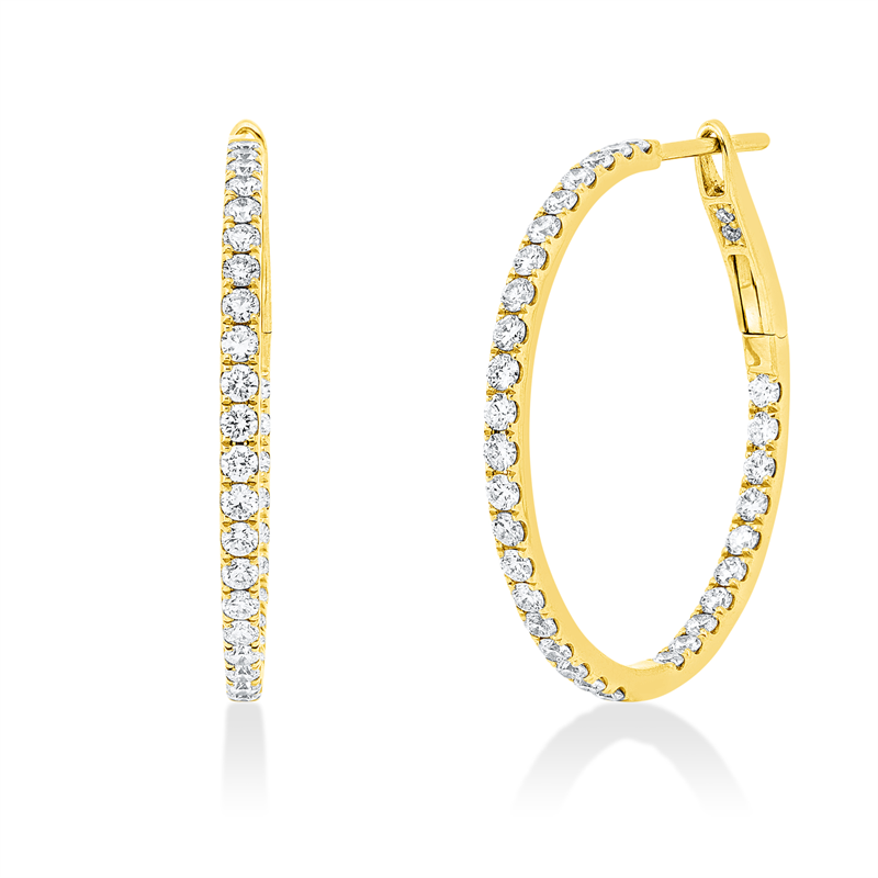 Modern Woman Creolen Gelbgold 18kt 0,97ct