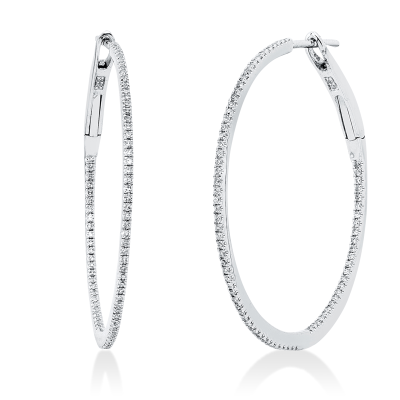 Modern Woman Creolen Weißgold 18kt 0,31ct