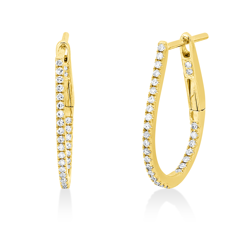 Modern Woman Creolen Gelbgold 18kt 0,19ct