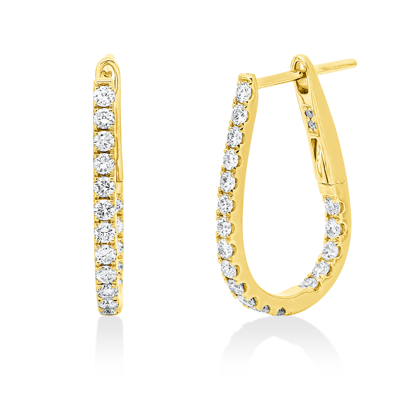 Modern Woman Creolen Gelbgold 18kt 0,55ct
