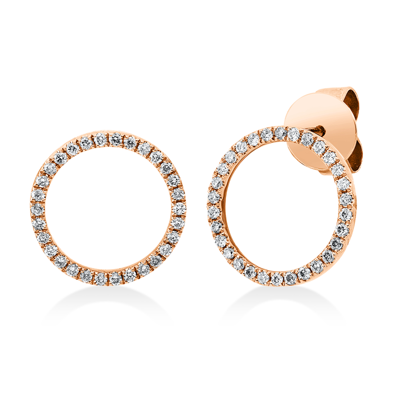Modern Woman Ohrstecker Rotgold 18kt 0,23ct