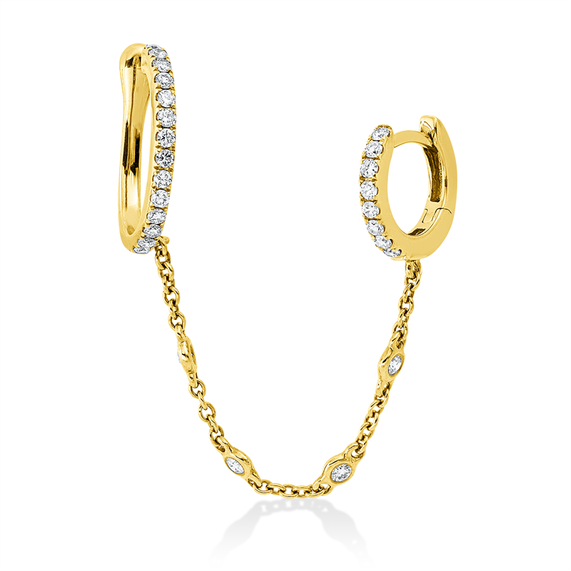 Modern Woman Ohrschmuck Gelbgold 18kt 0,27ct