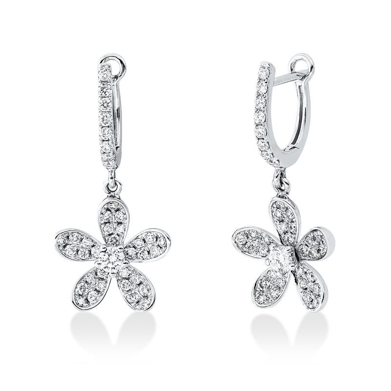 Modern Woman Ohrschmuck Weißgold 18kt 0,72ct
