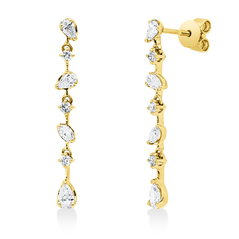 Modern Woman Ohrschmuck Gelbgold 18kt 0,5ct