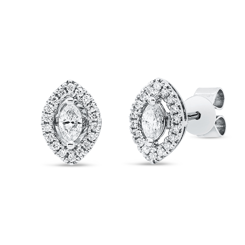 Modern Woman Ohrstecker Weißgold 18kt 0,28ct