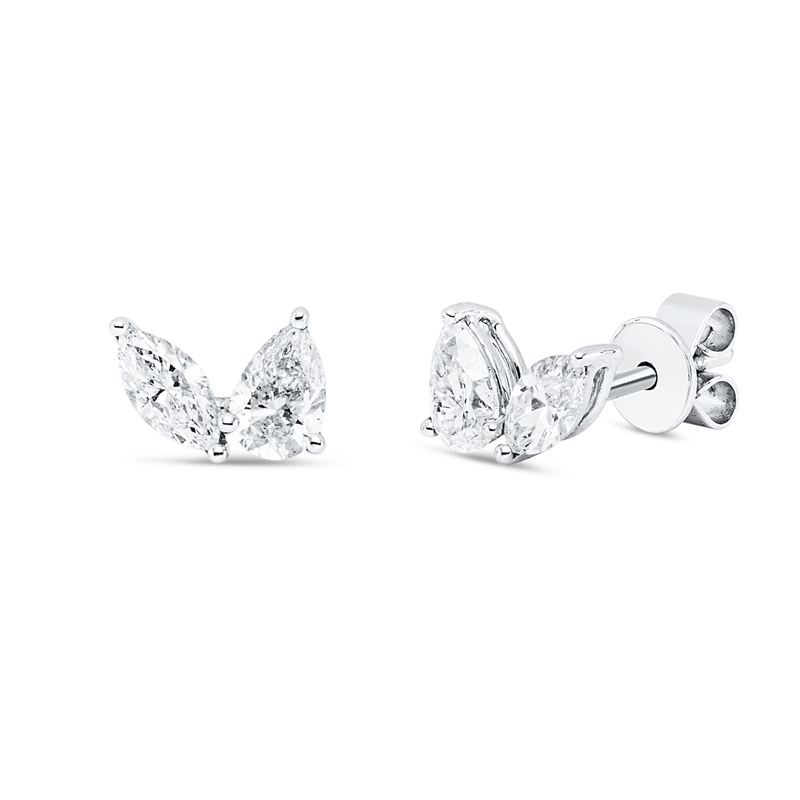 Modern Woman Ohrstecker Weißgold 18kt 0,82ct