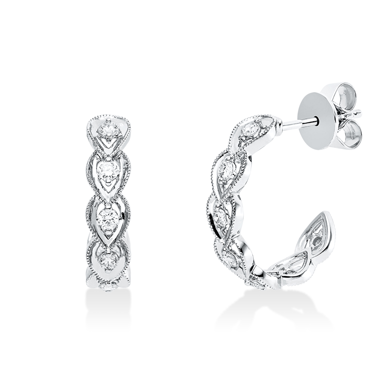 Modern Woman Ohrstecker Weißgold 18kt 0,34ct