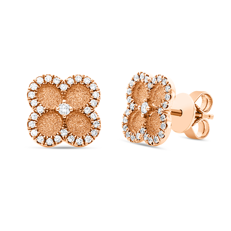 Modern Woman Ohrstecker Rotgold 18kt 0,3ct