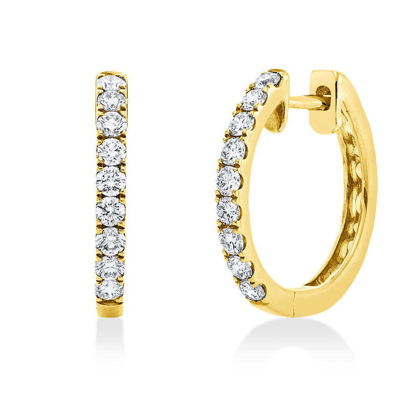 Modern Woman Creolen Gelbgold 18kt 0,59ct