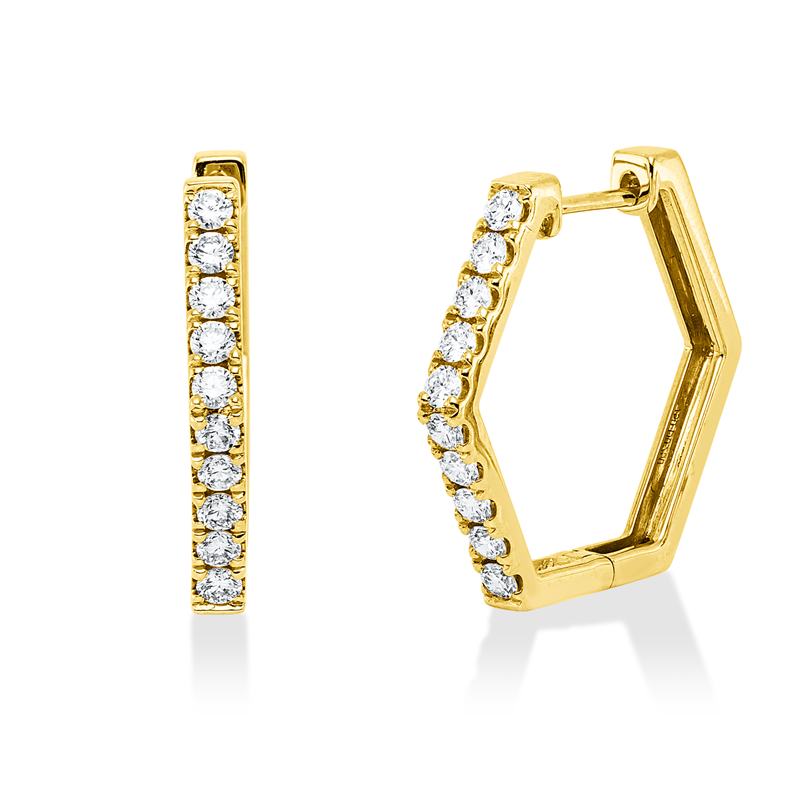 Modern Woman Creolen Weißgold 18kt 0,51ct