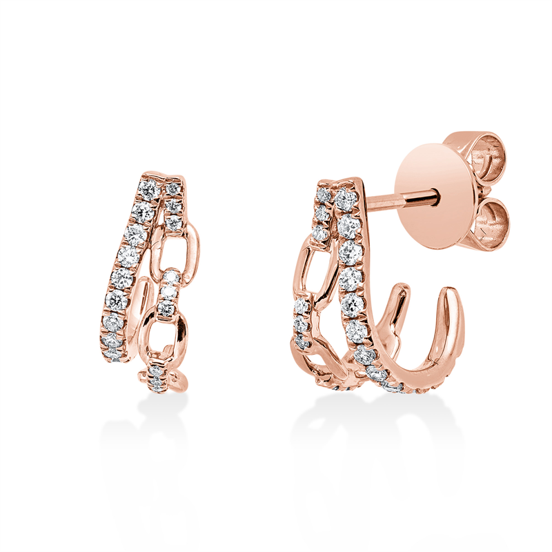 Modern Woman Ohrstecker Rotgold 18kt 0,83ct