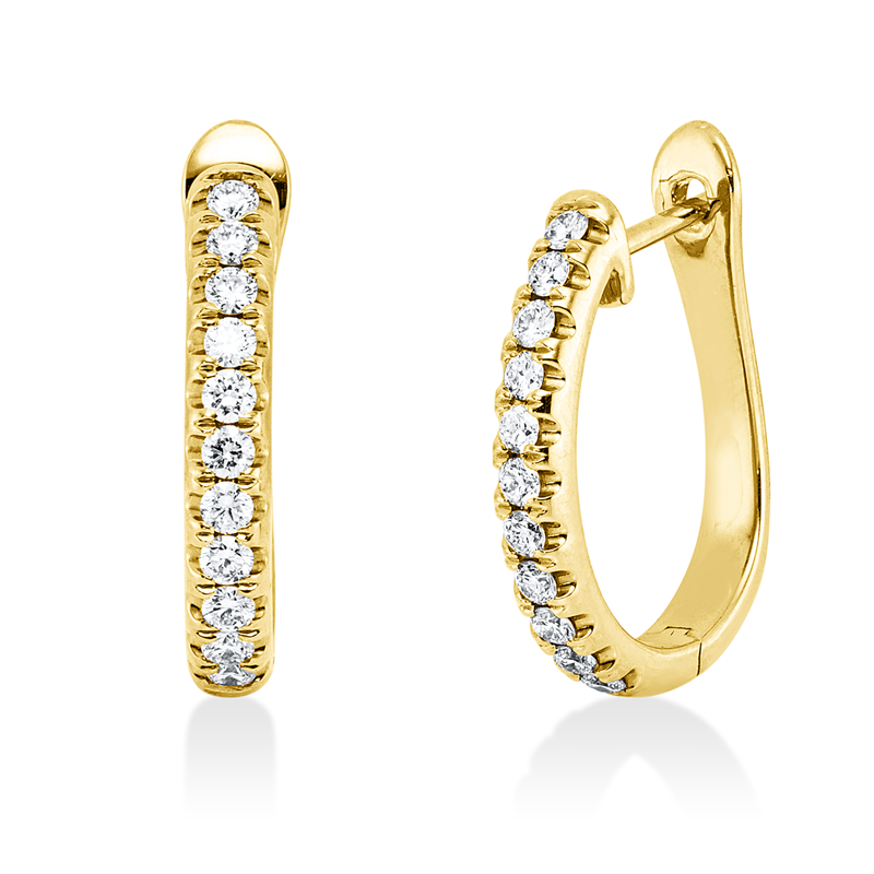 Modern Woman Creolen Gelbgold 18kt 0,47ct
