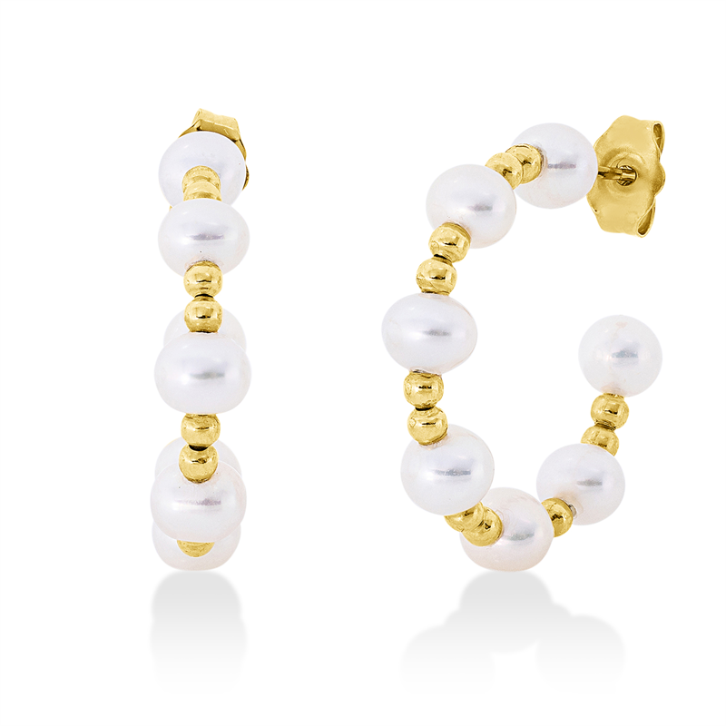 Perle Ohrstecker Gelbgold 18kt
